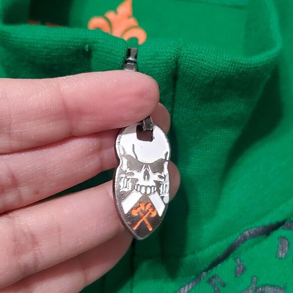 Blac Label Y2K Rock Royalty Full Zip Sweatshirt Mens 3XL Distressed Streetwear - Picture 5 of 16